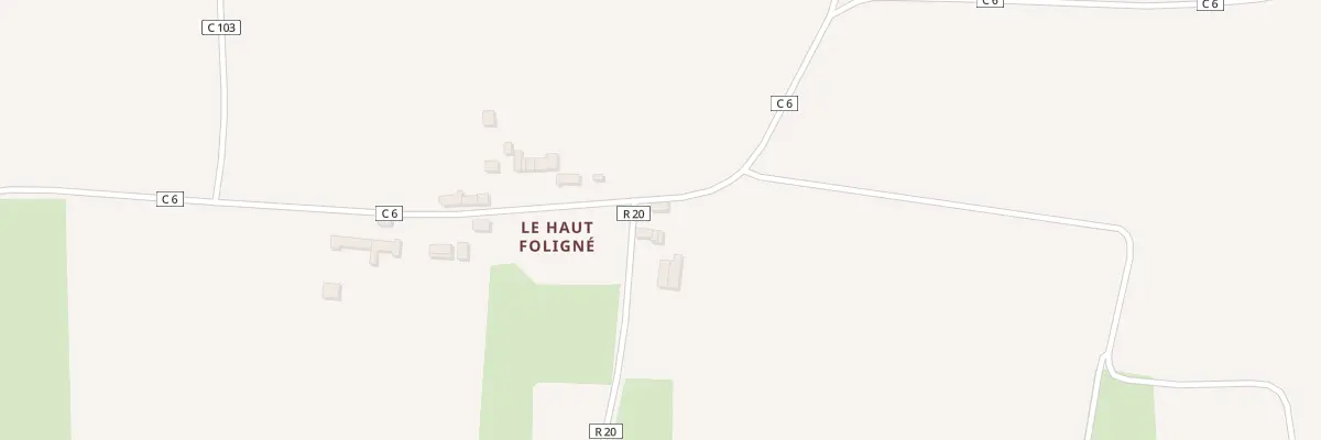 Plan du 5306 Le Haut Foligne à Roz-Landrieux