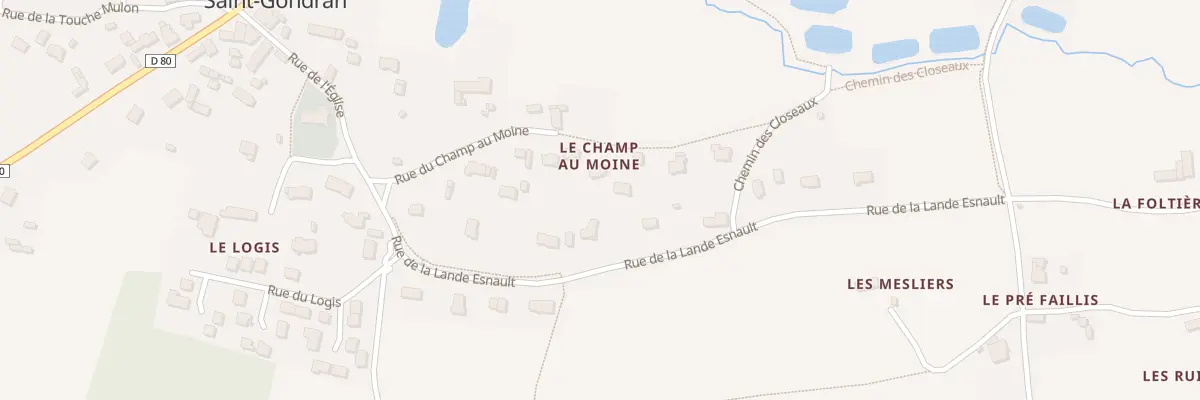 Plan du 9 Rue de la Lande Esnault à Saint-Gondran