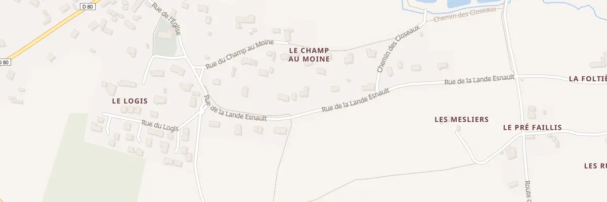 Plan du 7 Rue de la Lande Esnault à Saint-Gondran