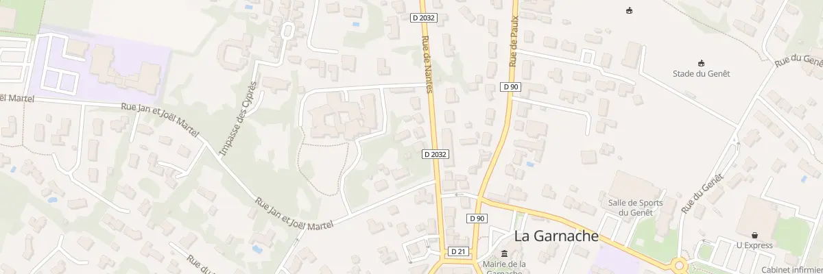 Plan du 6 Rue de nantes à La Garnache