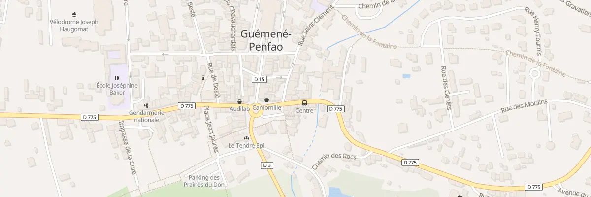 Plan du 2 Rue de Châteaubriant à Guémené-Penfao