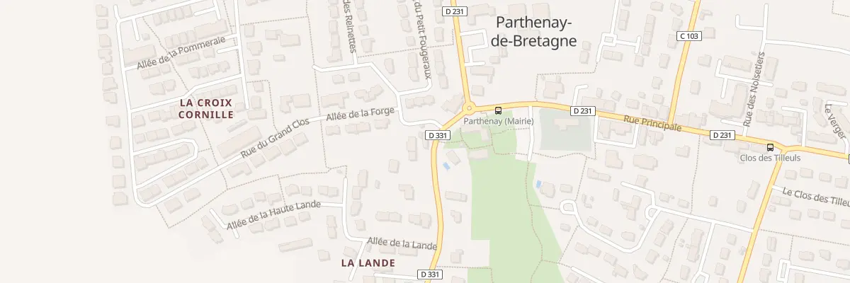 Plan du 4 Rue de la Lande à Parthenay-de-Bretagne