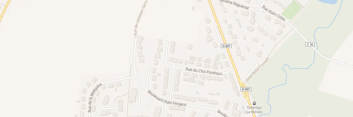 Plan du 22A Rue du Clos Ponthiou à Tinténiac