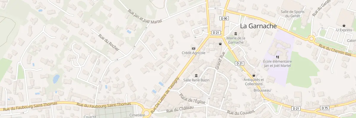 Plan du 11 Rue de lattre de tassigny à La Garnache