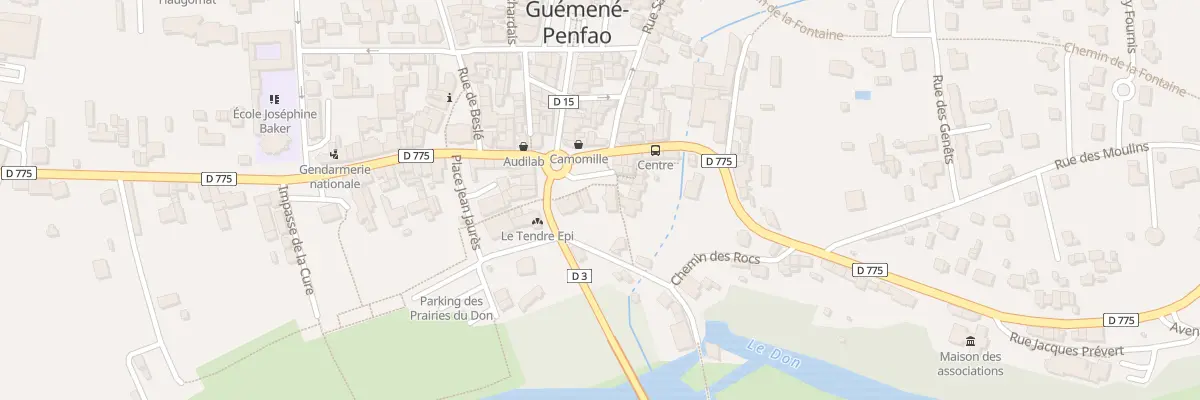 Plan du 15 Pl Simon à Guémené-Penfao