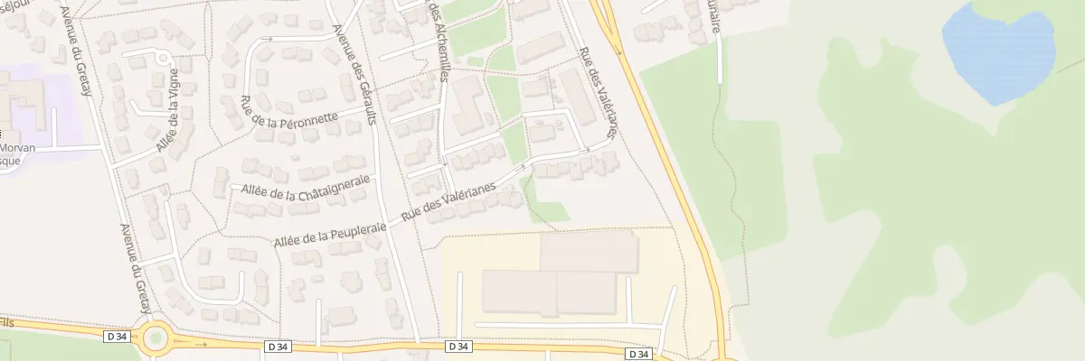 Plan du 16 Rue des Valérianes à Mordelles