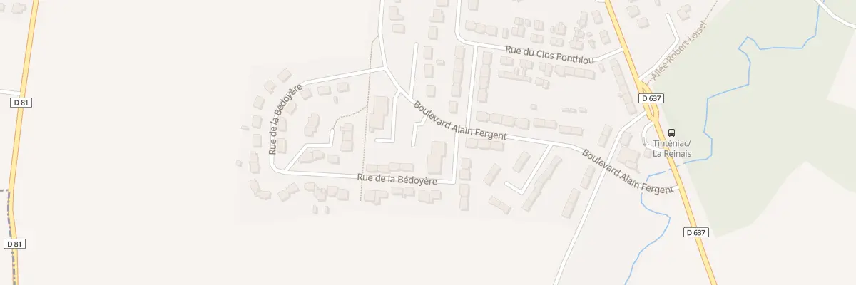 Plan du 2 Rue de Rohan à Tinténiac