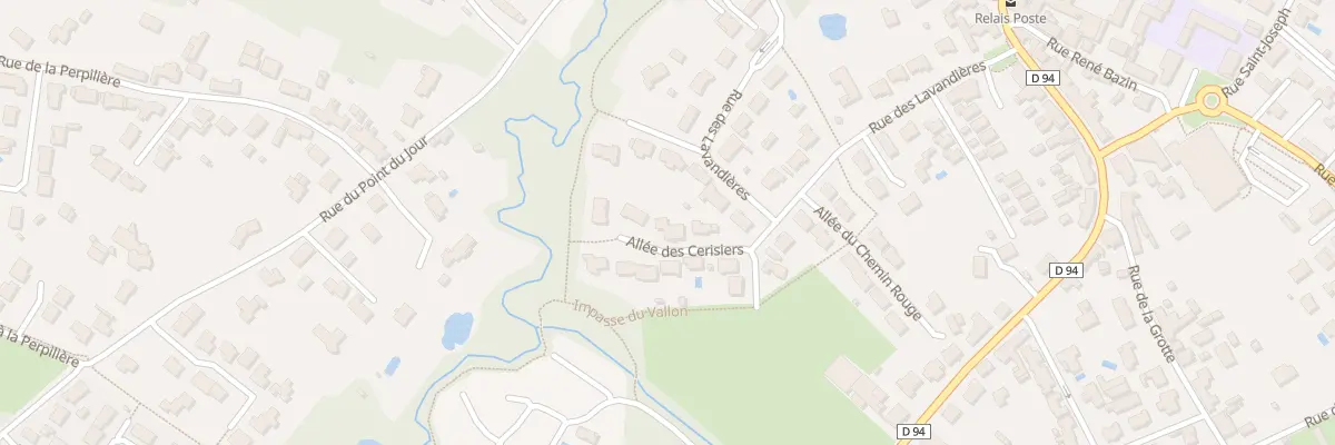 Plan du 2 All des Cerisiers à Saint-Révérend