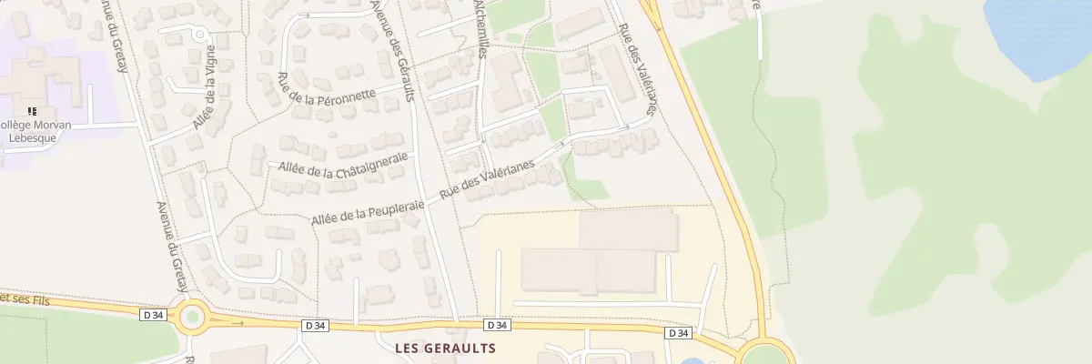 Plan du 12 Rue des Valérianes à Mordelles