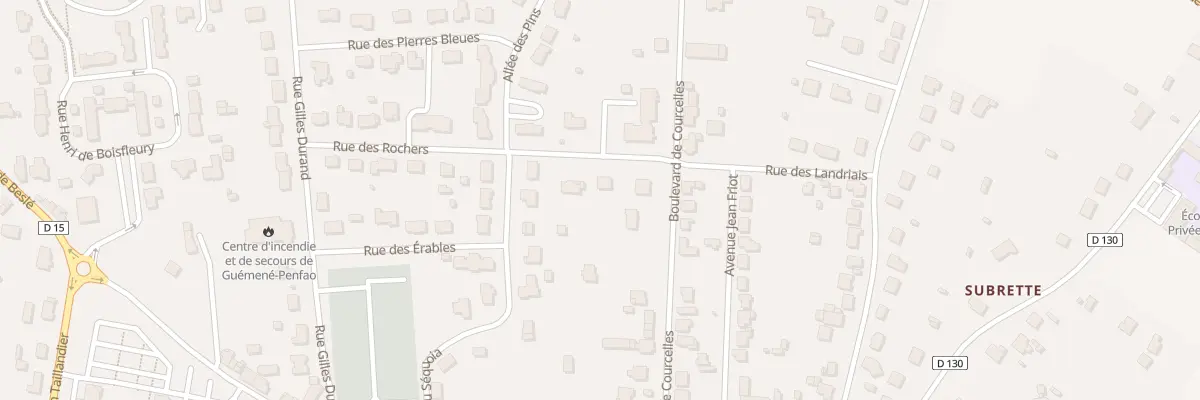 Plan du 1 Rue des Rochers à Guémené-Penfao