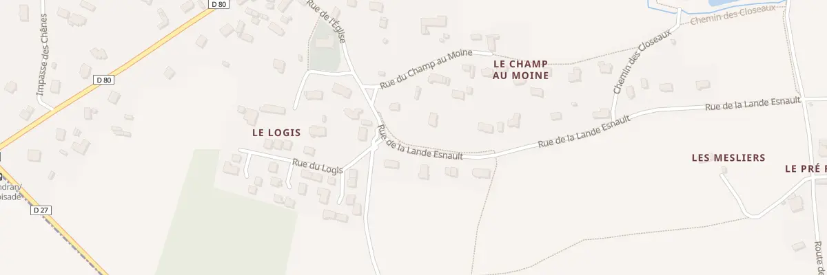 Plan du 1 Rue de la Lande Esnault à Saint-Gondran