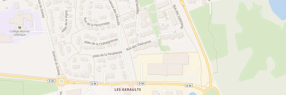 Plan du 6 Rue des Valérianes à Mordelles