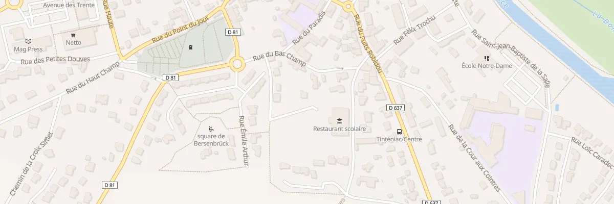 Plan du 5 Rue Redgrave à Tinténiac