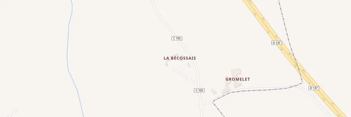 Plan du 5043 La Bécossais à Saint-Brieuc-des-Iffs