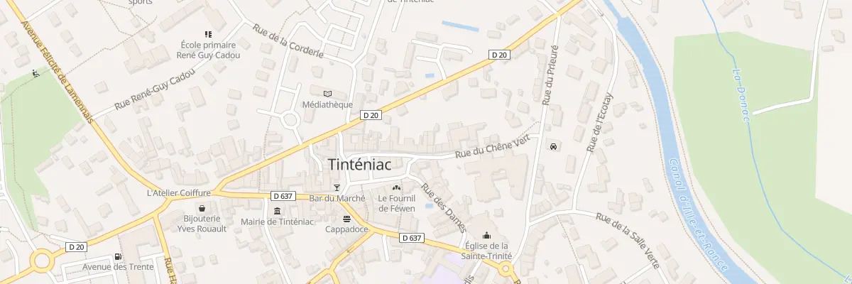 Plan du 3 Rue du Chêne Vert à Tinténiac