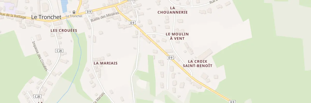 Plan du 9 Le Village au Tronchet
