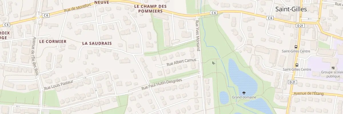 Plan du 6 Rue Albert Camus à Saint-Gilles