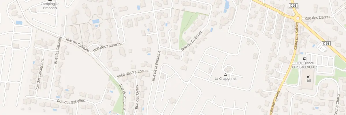 Plan du 6 Rue du guerinet à Brem-sur-Mer