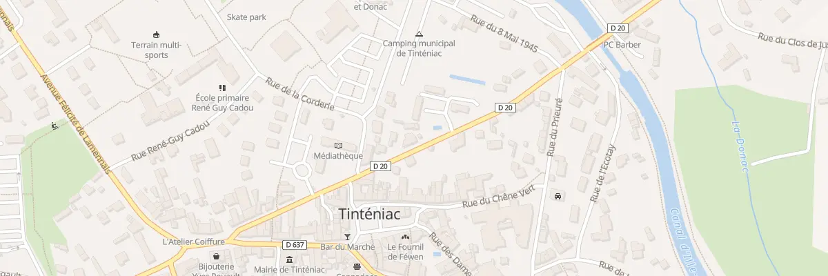 Plan du 27 Rue de la Libération à Tinténiac