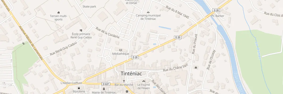 Plan du 25 Rue de la Libération à Tinténiac