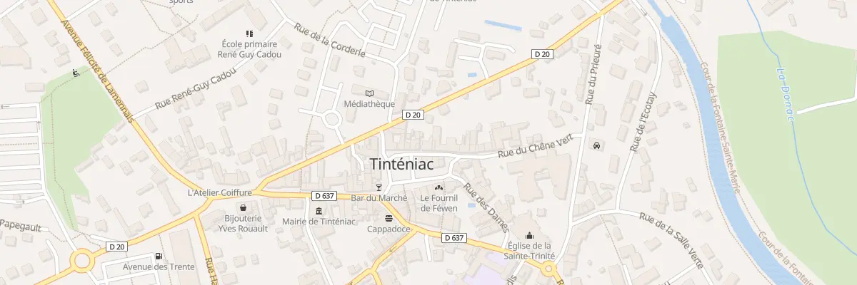 Plan du 25 Rue du Chêne Vert à Tinténiac