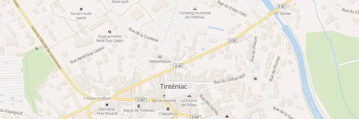 Plan du 23 Rue de la Libération à Tinténiac