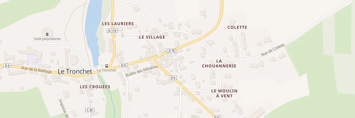 Plan du 12 Rue du Beranger au Tronchet