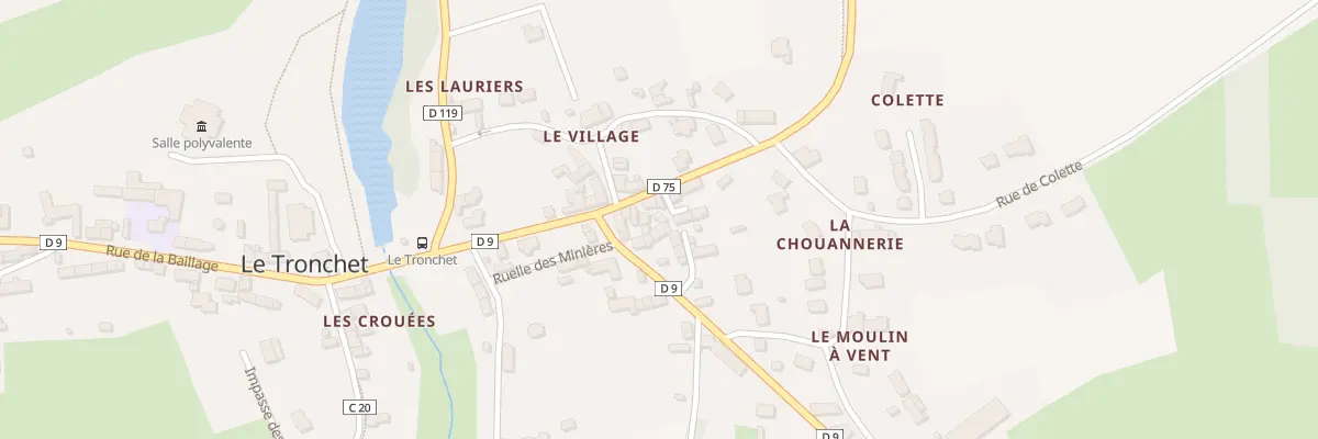 Plan du 12T Rue du Beranger au Tronchet