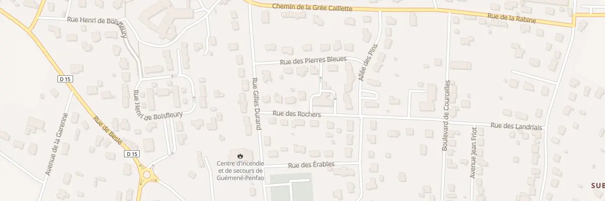 Plan du 8 Rue des Rochers à Guémené-Penfao