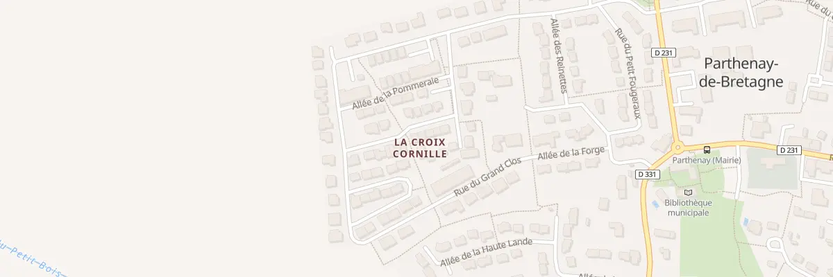 Plan du 9 All des Vieux Chemins à Parthenay-de-Bretagne