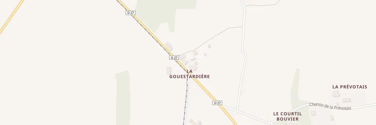 Plan du 439 La Gouestardiere à Saint-Gondran