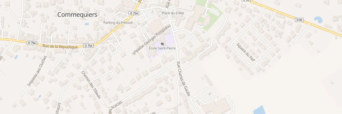Plan du 10 Rue des acacias à Commequiers