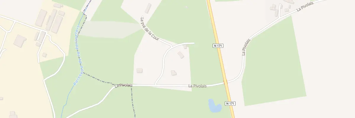Plan du 1 Pre de la Cour à Fay-de-Bretagne
