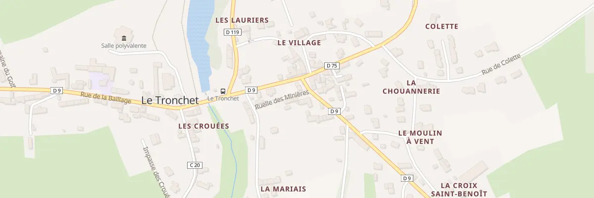Plan du 8 Rue des Minieres au Tronchet