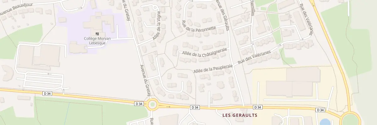 Plan du 11 All de la Châtaigneraie à Mordelles