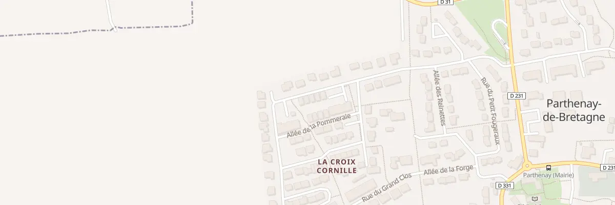 Plan du 19 Rue du Grand Clos à Parthenay-de-Bretagne