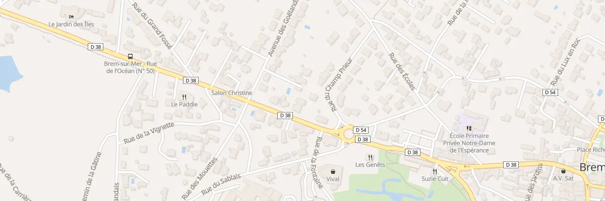 Plan du 24 Rue de l’océan à Brem-sur-Mer