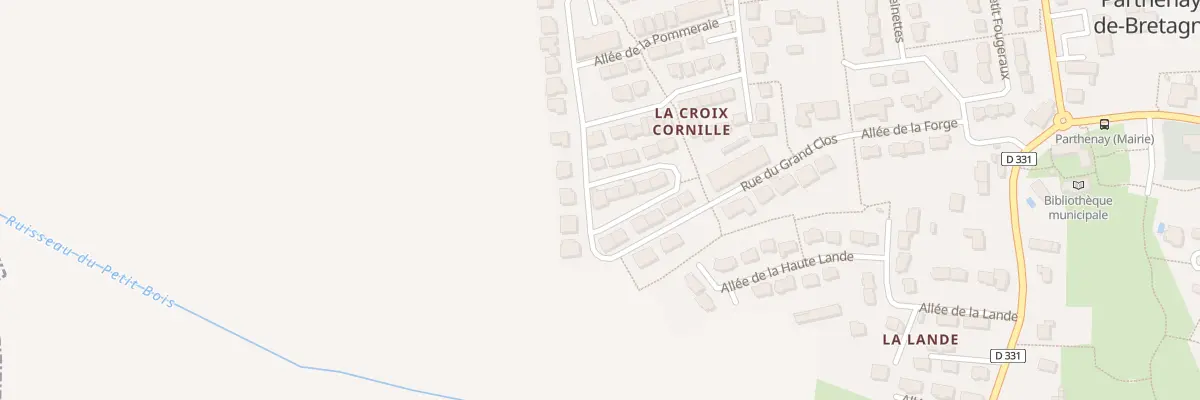Plan du 2 All du Courtil à Parthenay-de-Bretagne