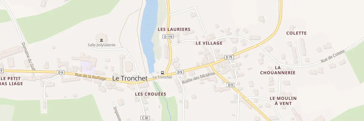 Plan du 5120 Le Village au Tronchet