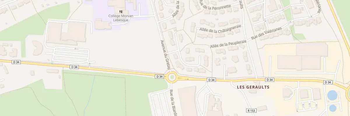 Plan du 2 All des Basses Noës à Mordelles