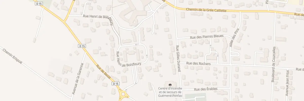 Plan du 19 Rue Henri de Boisfleury à Guémené-Penfao