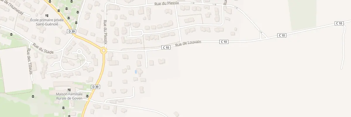 Plan du 78 Les Croix de Roche à Goven
