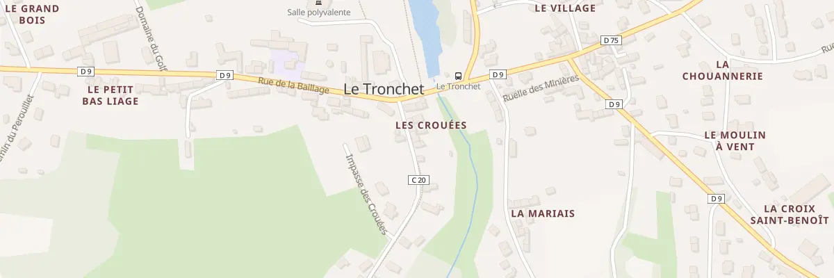 Plan du 5303 Les Crouees au Tronchet