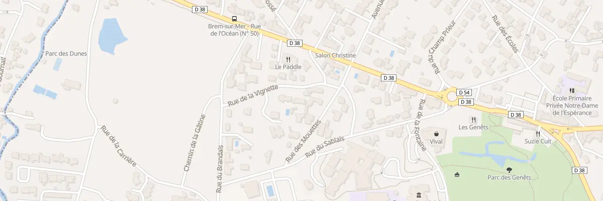 Plan du 3 Rue de la vignette à Brem-sur-Mer