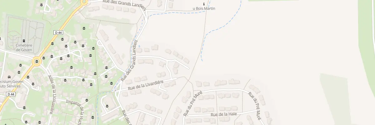 Plan du 14 Rue de la Livardière à Goven