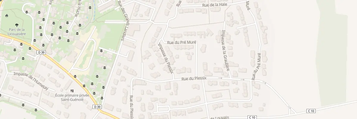 Plan du 16 Rue du Plessix à Goven