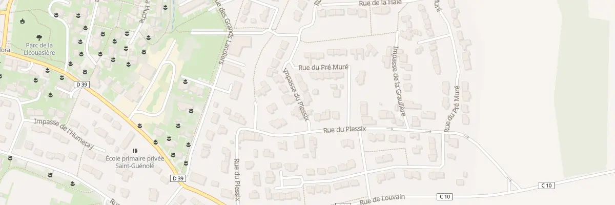 Plan du 6 Imp du Plessix à Goven