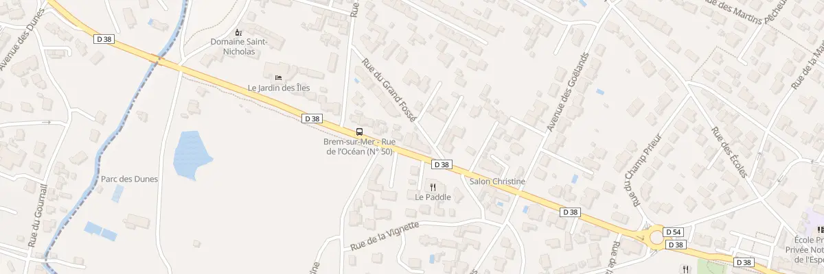 Plan du 44 Rue de l’océan à Brem-sur-Mer