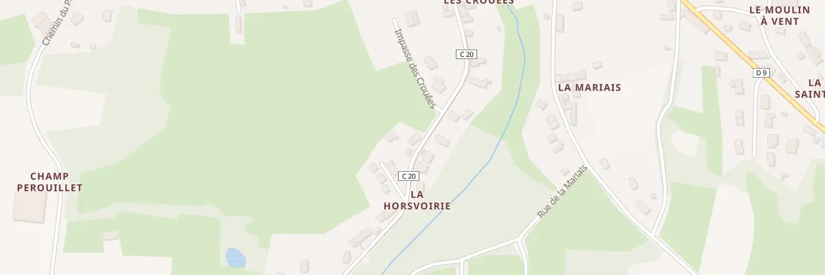 Plan du 5297 La Horsvoirie au Tronchet