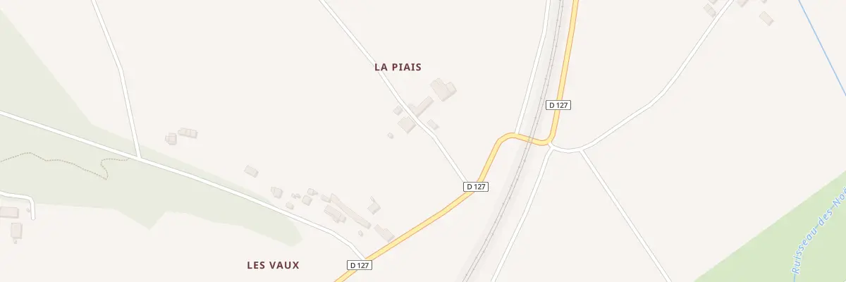 Plan du 1 La Piais à Langon